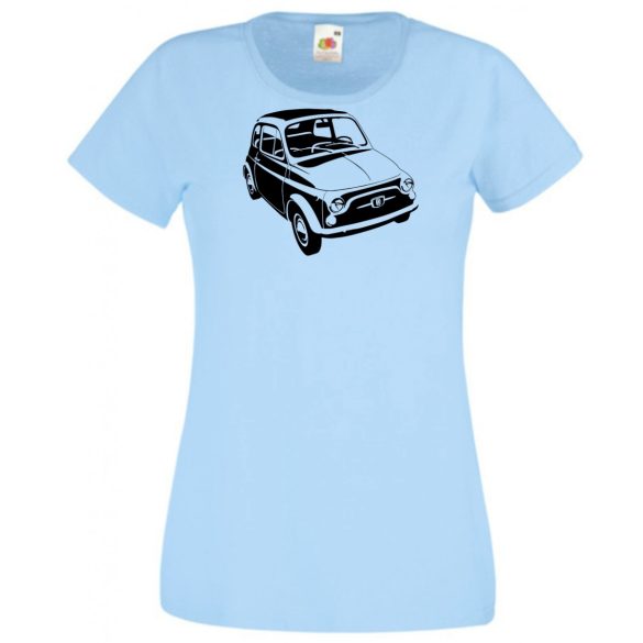 Retro autó fan Fiat 500 női rövid ujjú póló