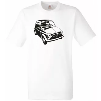 Retro autó fan Fiat 500 minima férfi rövid ujjú póló