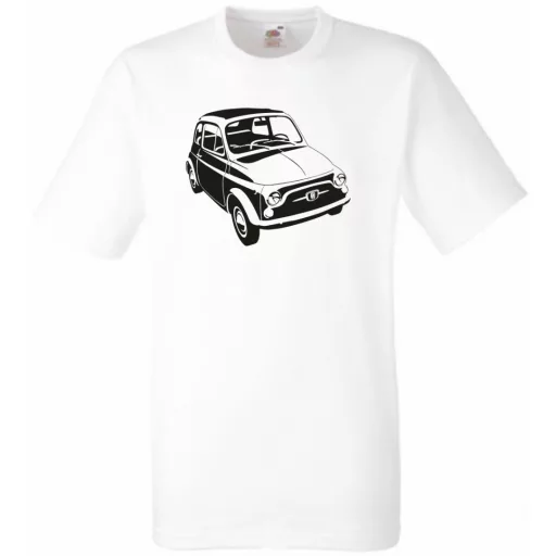 Retro autó fan Fiat 500 minima férfi rövid ujjú póló