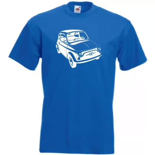 Retro autó fan Fiat 500 minima férfi rövid ujjú póló