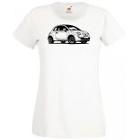 Autó fan Fiat 500 minima női rövid ujjú póló