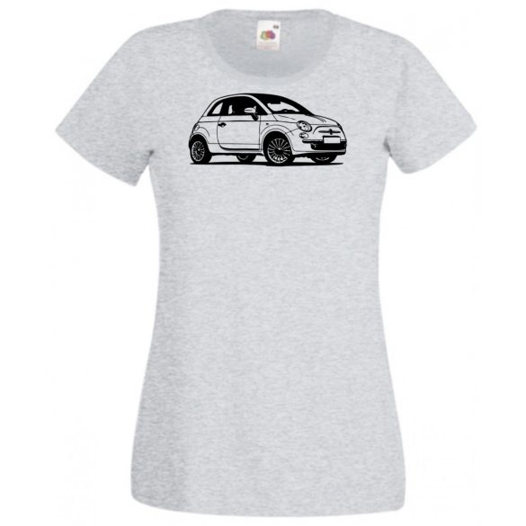 Autó fan Fiat 500 minima női rövid ujjú póló
