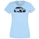 Autó fan Fiat 500 minima női rövid ujjú póló