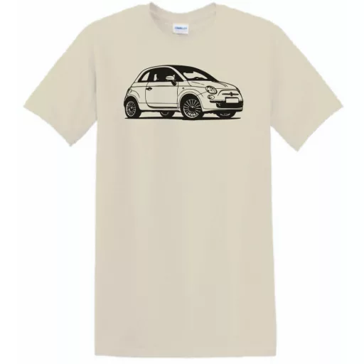 Autó fan Fiat 500 minima -B férfi rövid ujjú póló