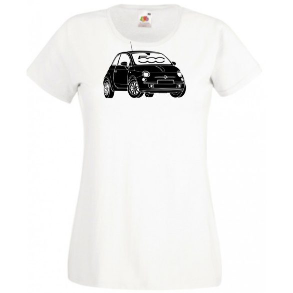 Autó fan Fiat 500 minima női rövid ujjú póló
