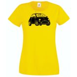 Autó fan Fiat 500 minima női rövid ujjú póló