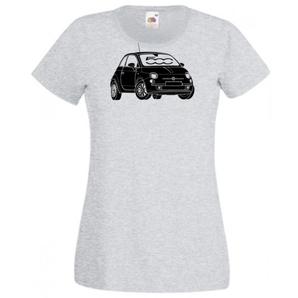 Autó fan Fiat 500 minima női rövid ujjú póló