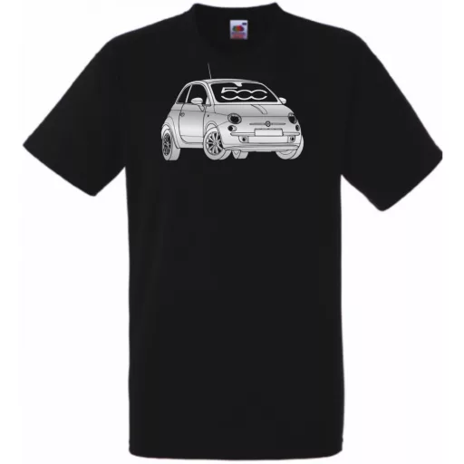 Autó fan Fiat 500 minima -C férfi rövid ujjú póló