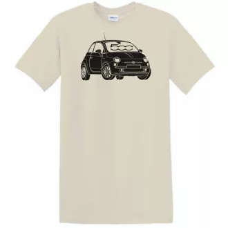 Autó fan Fiat 500 minima -C férfi rövid ujjú póló