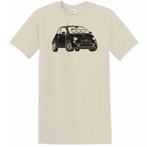 Autó fan Fiat 500 minima -C férfi rövid ujjú póló