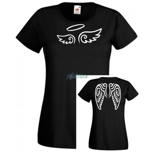 Angyali - 2 oldalas grafika női rövid ujjú póló