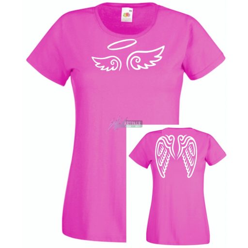 Angyali - 2 oldalas grafika női rövid ujjú póló