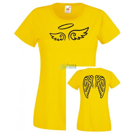 Angyali - 2 oldalas grafika női rövid ujjú póló