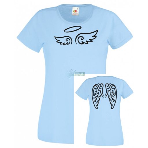 Angyali - 2 oldalas grafika női rövid ujjú póló