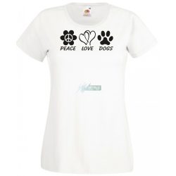 Peace Love Dogs női rövid ujjú póló