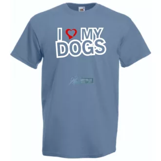 I Love My Dogs férfi rövid ujjú póló
