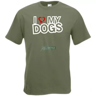I Love My Dogs férfi rövid ujjú póló