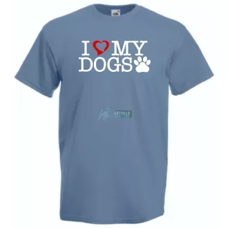 I Love My Dogs férfi rövid ujjú póló