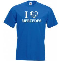   Auto fan I Love My Mercedes Benz -B férfi rövid ujjú póló