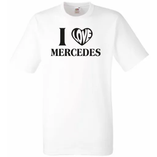 Auto fan I Love My Mercedes Benz -B férfi rövid ujjú póló