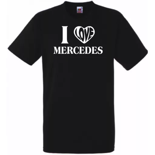 Auto fan I Love My Mercedes Benz -B férfi rövid ujjú póló