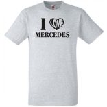 Auto fan I Love My Mercedes Benz -B férfi rövid ujjú póló