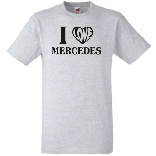 Auto fan I Love My Mercedes Benz -B férfi rövid ujjú póló