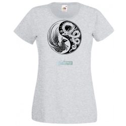 Yin Yang - Főnix és sárkány női rövid ujjú póló