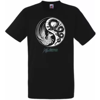 Yin Yang - Főnix és sárkány férfi rövid ujjú póló