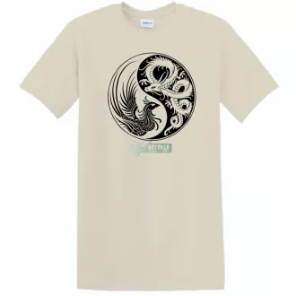 Yin Yang - Főnix és sárkány férfi rövid ujjú póló