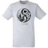 Yin Yang - Főnix és sárkány férfi rövid ujjú póló