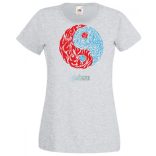 Yin Yang - Tűz és víz női póló női rövid ujjú póló