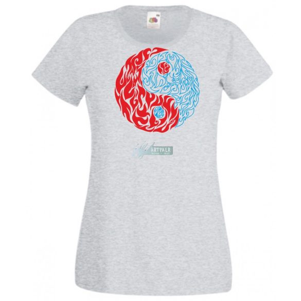 Yin Yang - Tűz és víz női póló női rövid ujjú póló