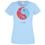 Yin Yang - Tűz és víz női póló női rövid ujjú póló