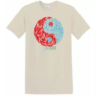 Yin Yang - Tűz és víz férfi rövid ujjú póló