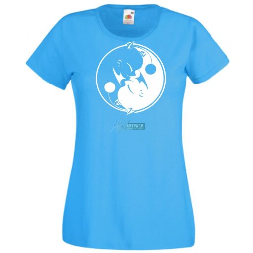 Yin Yang - Ölelkező kutyák női rövid ujjú póló