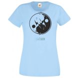 Yin Yang - Ölelkező kutyák női rövid ujjú póló
