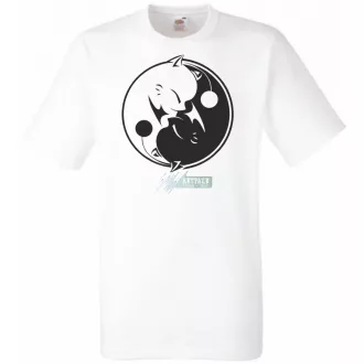 Yin Yang - Ölelkező kutyák férfi rövid ujjú póló