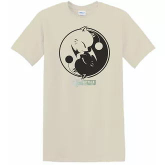 Yin Yang - Ölelkező kutyák férfi rövid ujjú póló