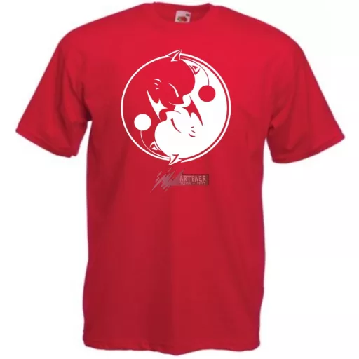 Yin Yang - Ölelkező kutyák férfi rövid ujjú póló