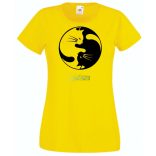 Yin Yang - Ölelkező macskák női rövid ujjú póló