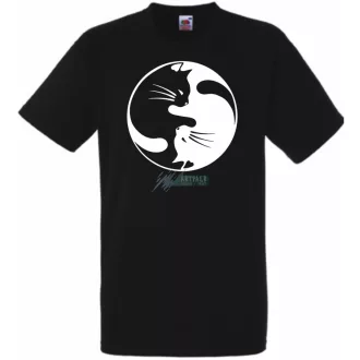 Yin Yang - Ölelkező macskák férfi rövid ujjú póló