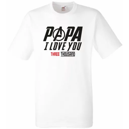Humor I Love You 3000 - Papa férfi rövid ujjú póló