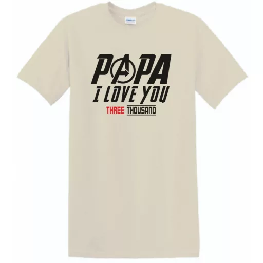 Humor I Love You 3000 - Papa férfi rövid ujjú póló