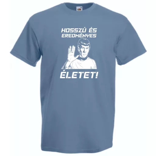 Hosszú és eredményes életet - Spock férfi rövid ujjú póló