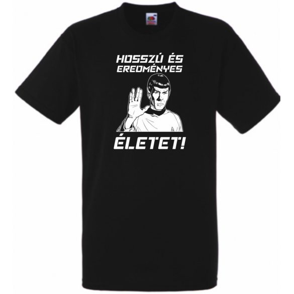 Hosszú és eredményes életet - Spock férfi rövid ujjú póló
