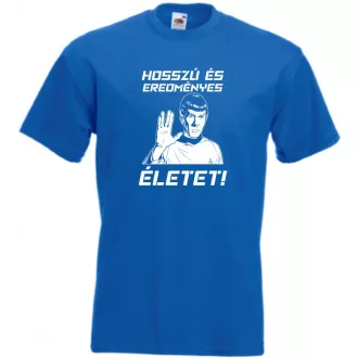   Hosszú és eredményes életet - Spock férfi rövid ujjú póló