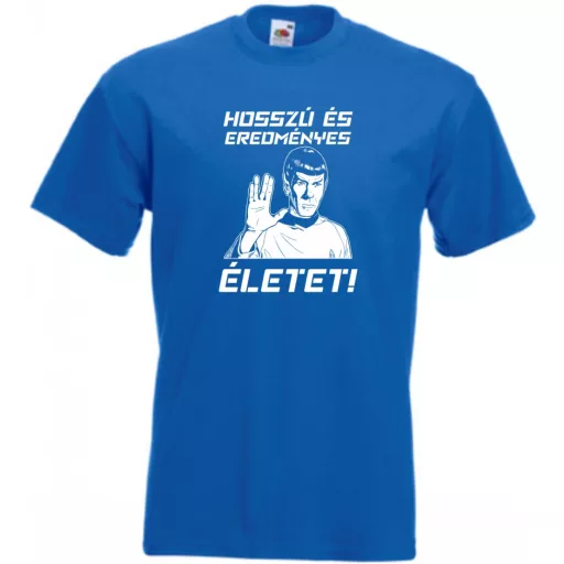 Hosszú és eredményes életet - Spock férfi rövid ujjú póló