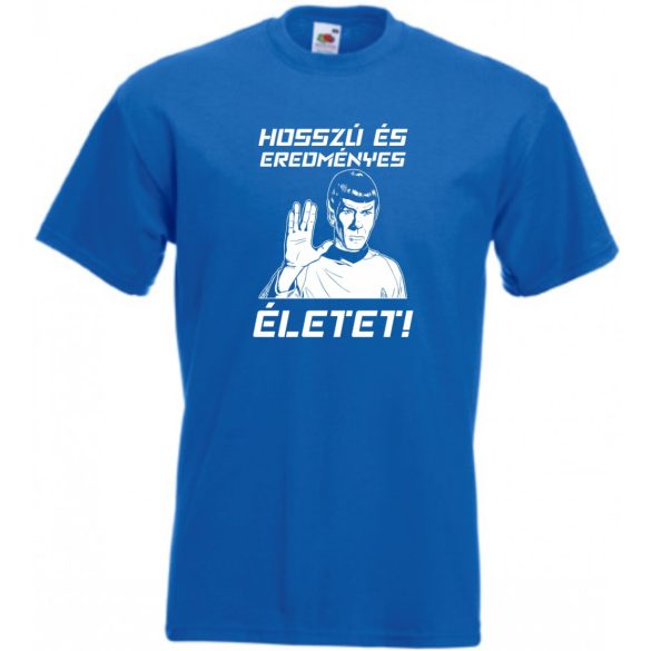 Hosszú és eredményes életet - Spock férfi rövid ujjú póló