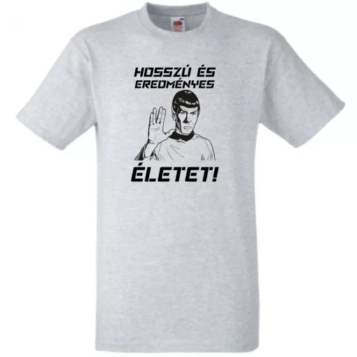 Hosszú és eredményes életet - Spock férfi rövid ujjú póló